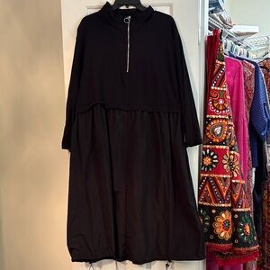 M Chic Black Long Sleeve Dress small oversized
